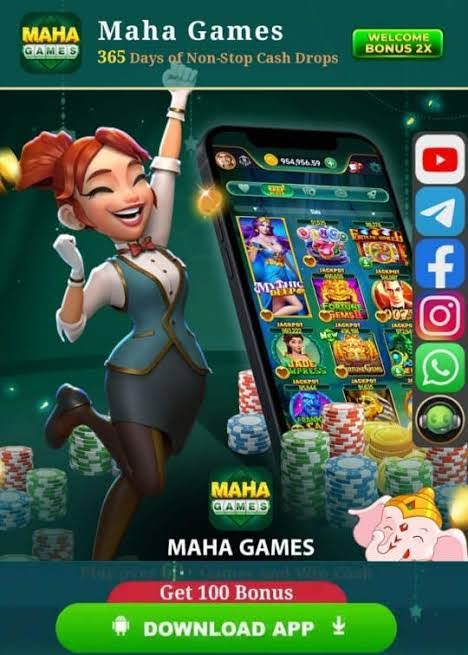 Maha Games App | Real Cash Erning App Download | Bonus Rs.100