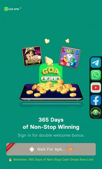 Goa Spin Download (Sing-up Bonus Rs.100) Withdrawal Rs. 500